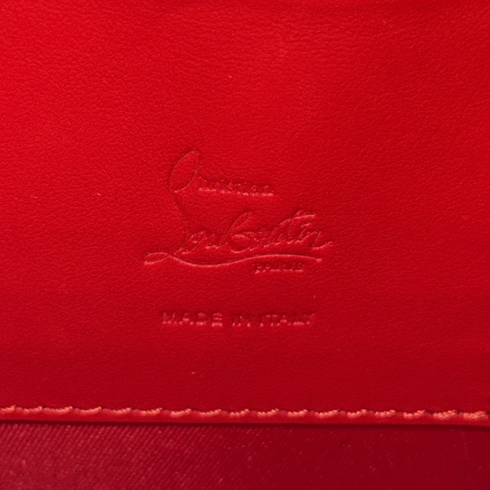 Preloved Christian Louboutin phone bag crossbody white excellent 7.5”L X 4.5”W - Picture 9 of 11